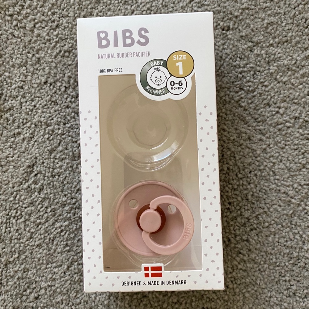 Bibs blush pink pacifier